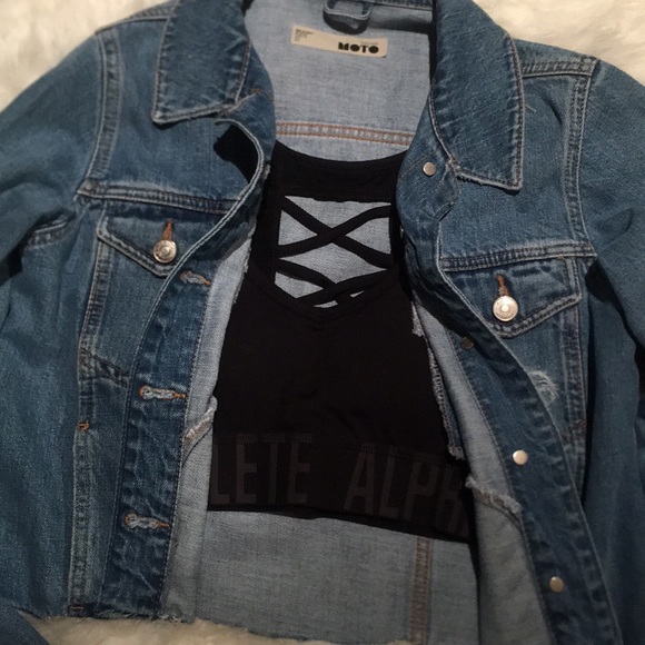 Topshop Tilda Hack Denim Jacket - Picture 3 of 8